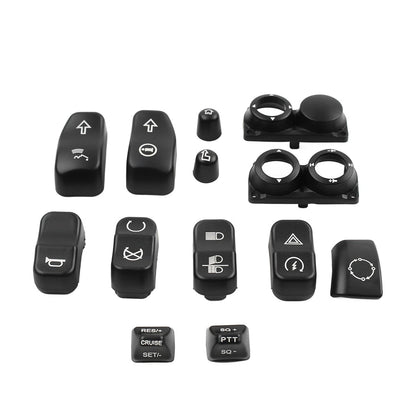 Hand Control Switch Housing Button Cover for Harley Touring FLHTC FLHX (14-23)