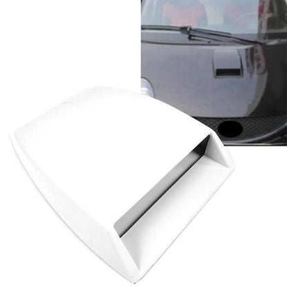 Universal Air Flow Intake Scoop Vent Cover for Car Decoration - White
