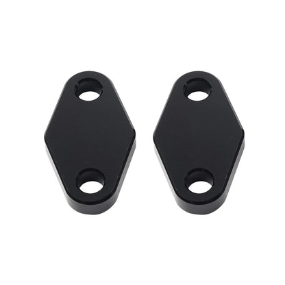 Black Oil Cooler Block Off Plate w/ Gasket for Suzuki Hayabusa GSX1300R (99-20)