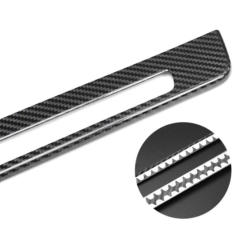 100%  Carbon Fiber Door Sill Cover Trim Strip for Subaru BRZ 2022-2024