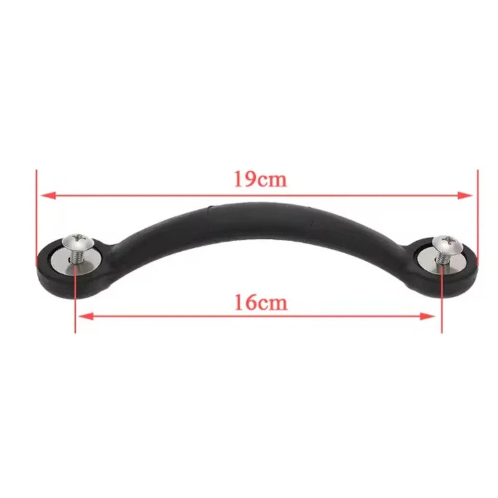 Black PU Plastic Carry Handles Pair for Kayak/Canoe Side Mount
