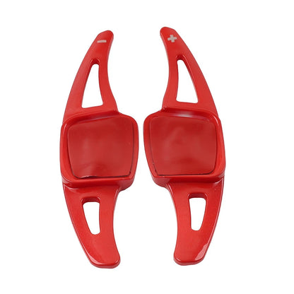Red Steering Wheel Paddle Shifter Extensions for VW Golf, Atlas, Sharan, Touareg