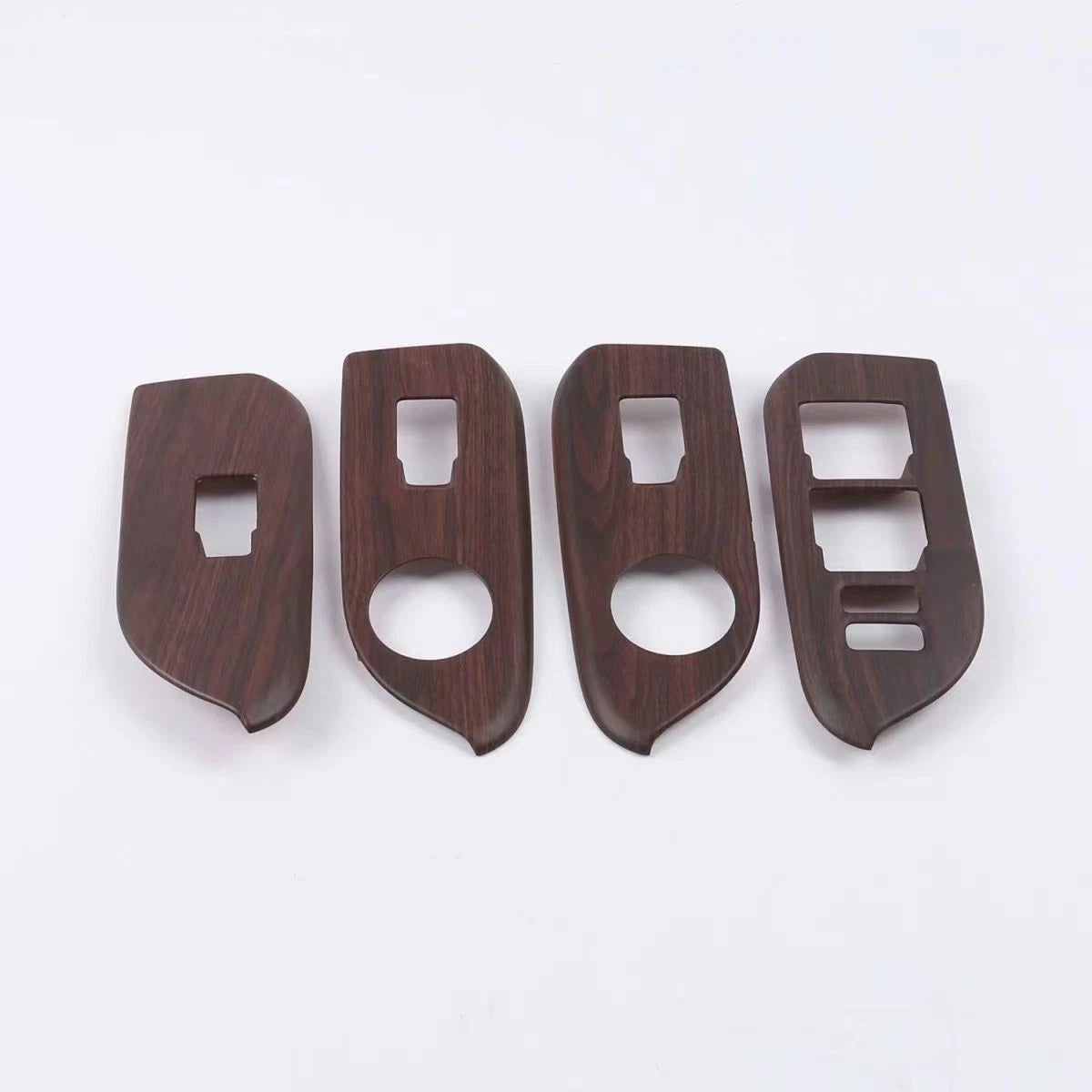 12x Wood Grain Window Switch Panel Cover for Toyota Prado FJ150 (2010–2021)