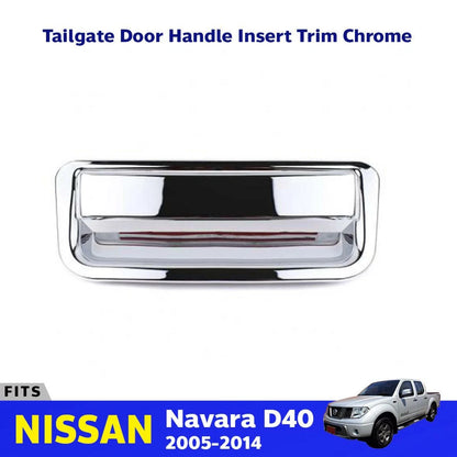 Tailgate Outer Door Handle Cover Trim Fits Nissan Navara D40 Pickup 2005-14 D06