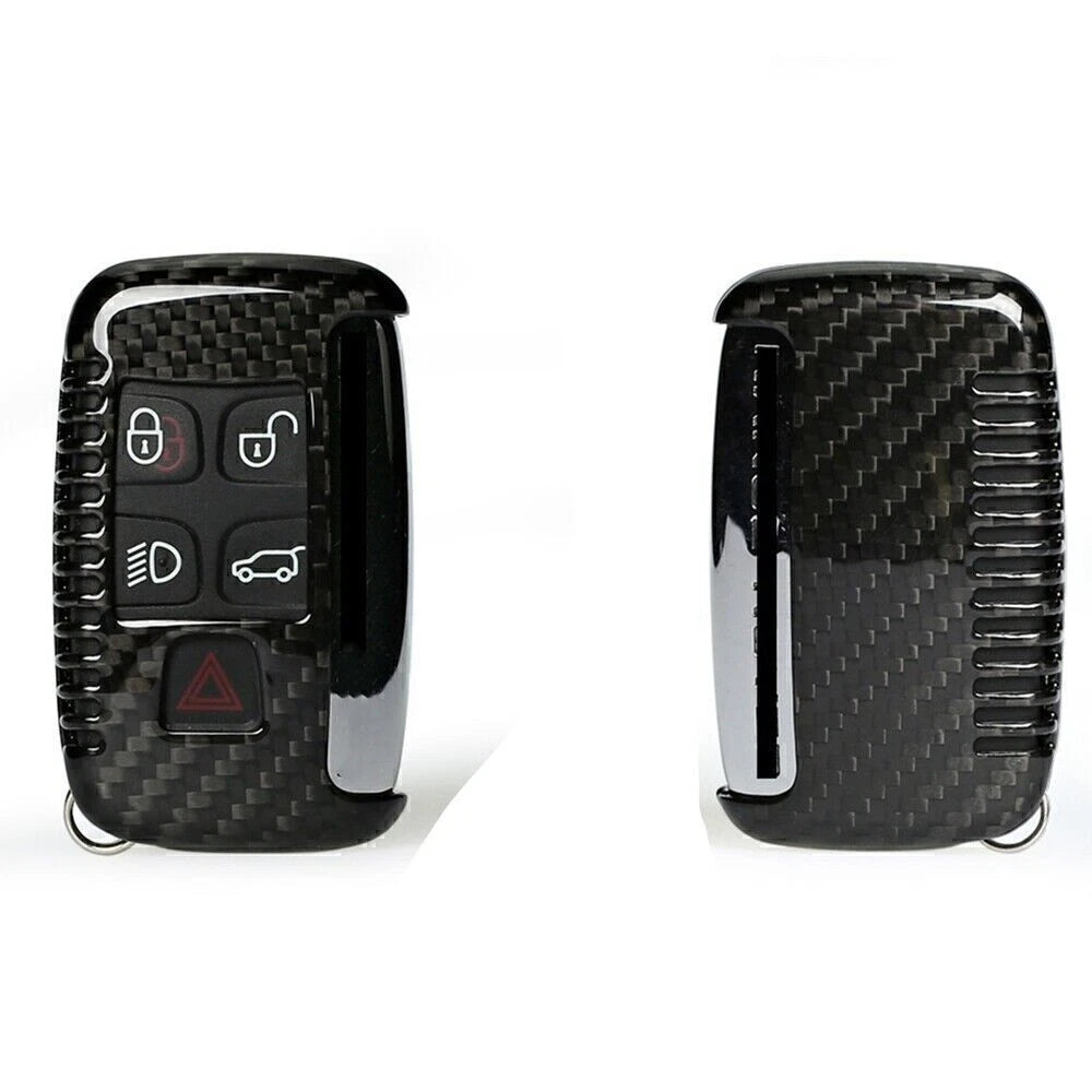 Carbon Fiber Key Case Cover for Land Rover Jaguar