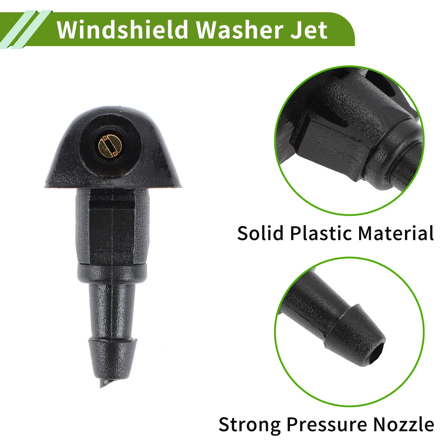 Windshield Washer Nozzle With Hose Connector for Honda