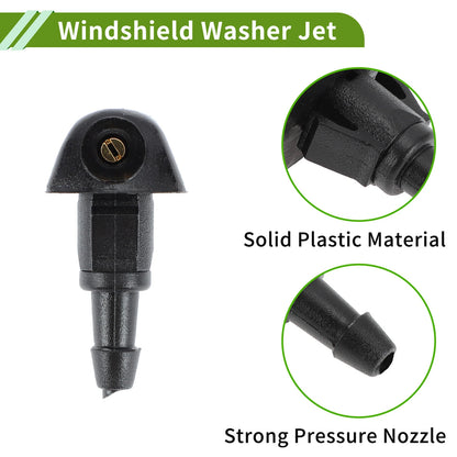 Windshield Washer Nozzle With Hose Connector for Honda