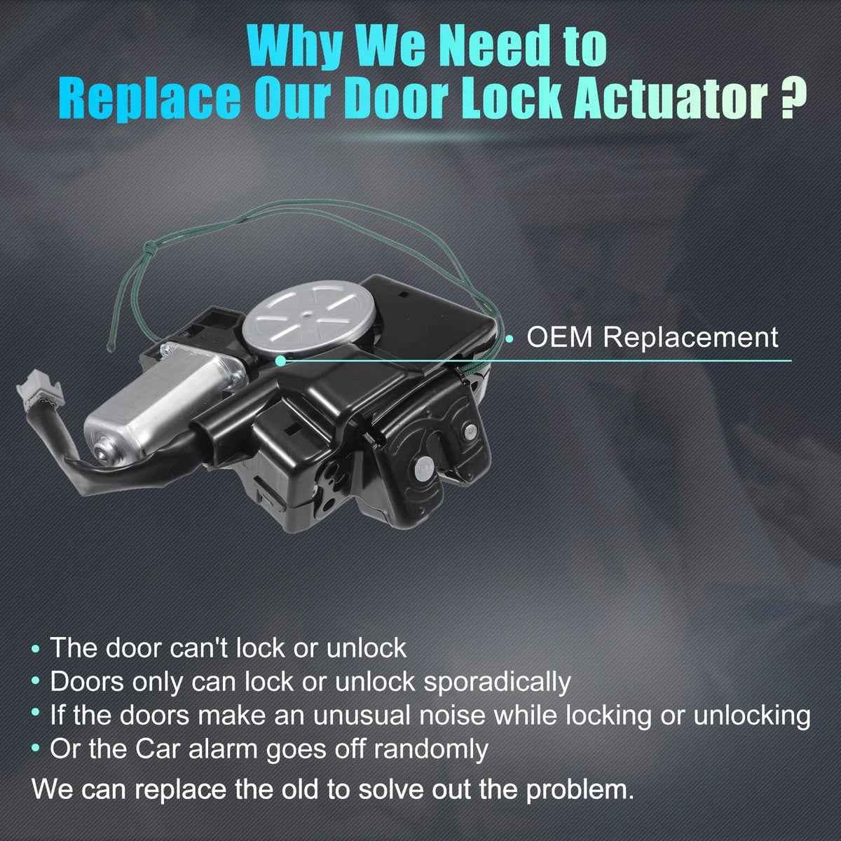 Rear Liftgate Door Lock Actuator Motor for Toyota RAV4 (2013-2018)