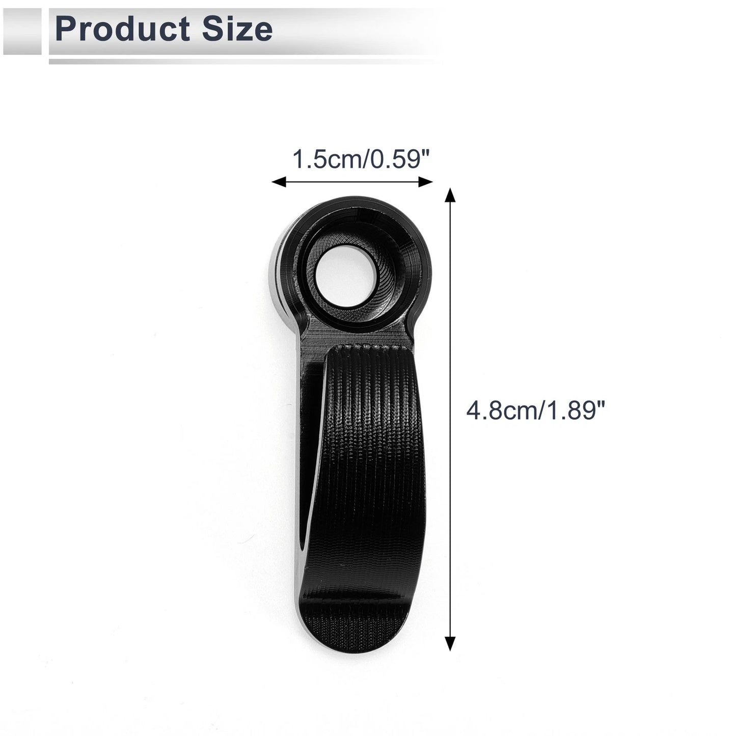 1 Set Handlebar Hook Load-Bearing Capacity Black for Universal Motorcycle