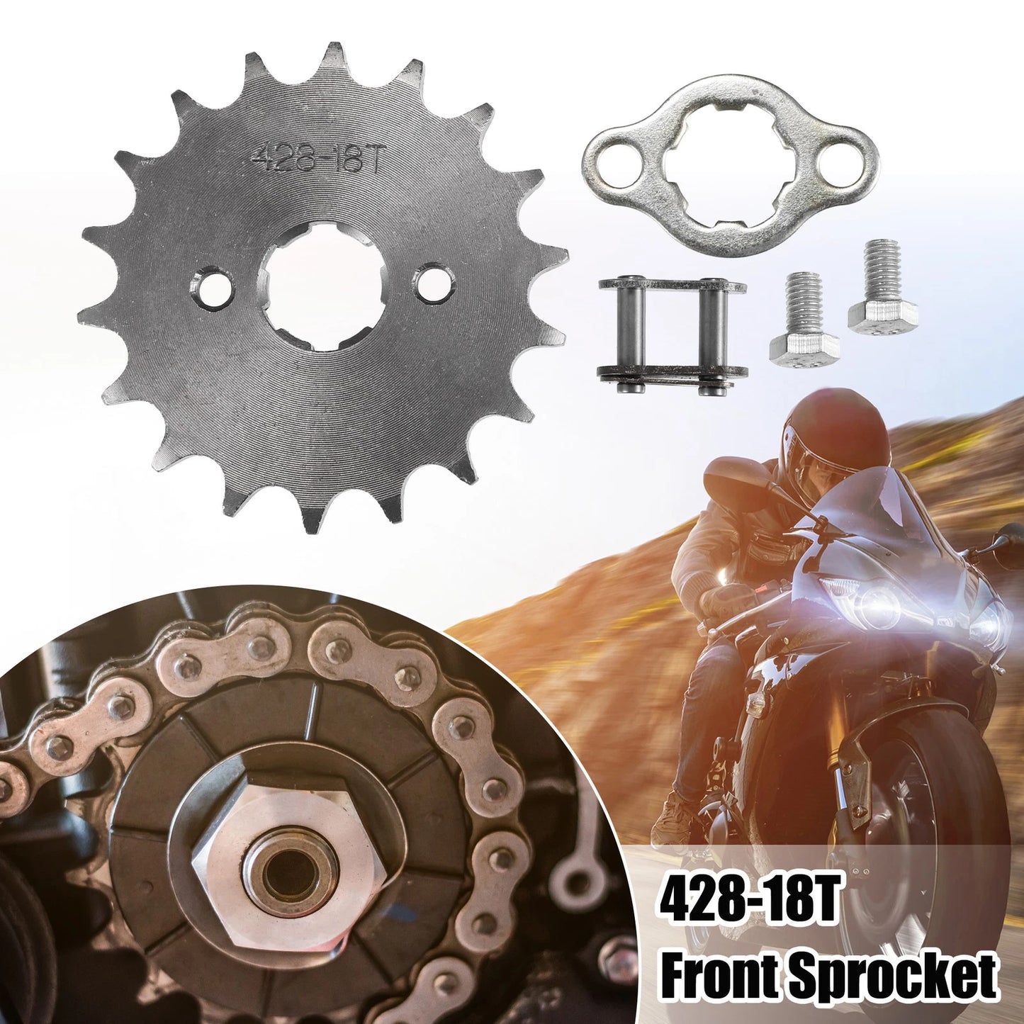 1 x 18T 20mm Front Engine Sprocket for Dirt Bike Mini Bike