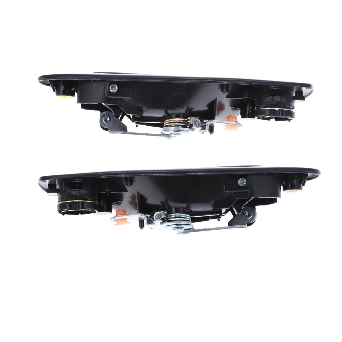 Set of 2 Front Left & Right Door Handles Outer Black for Honda Civic (91-95)