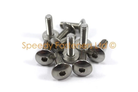 10x Tête de fourche Boulons M6 x 20mm Boîtier Bombée Bouton for Suzuki