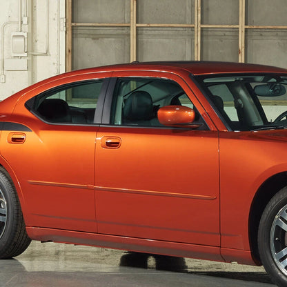 Gloss Black Pillar Posts 6 x Door Trim Covers for Dodge Charger (2006-2010)