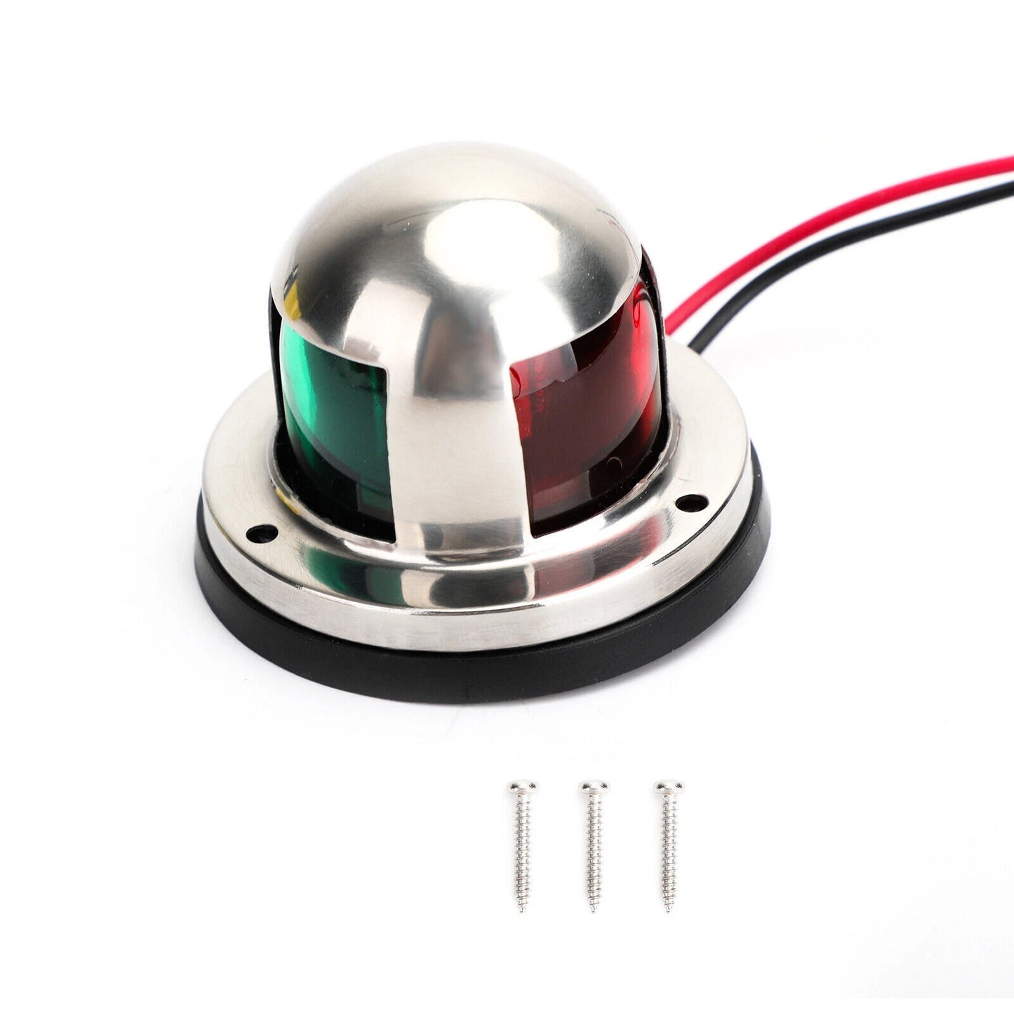 2 x 1 LED Navigation Lights for Boat (12V) Stainless Steel