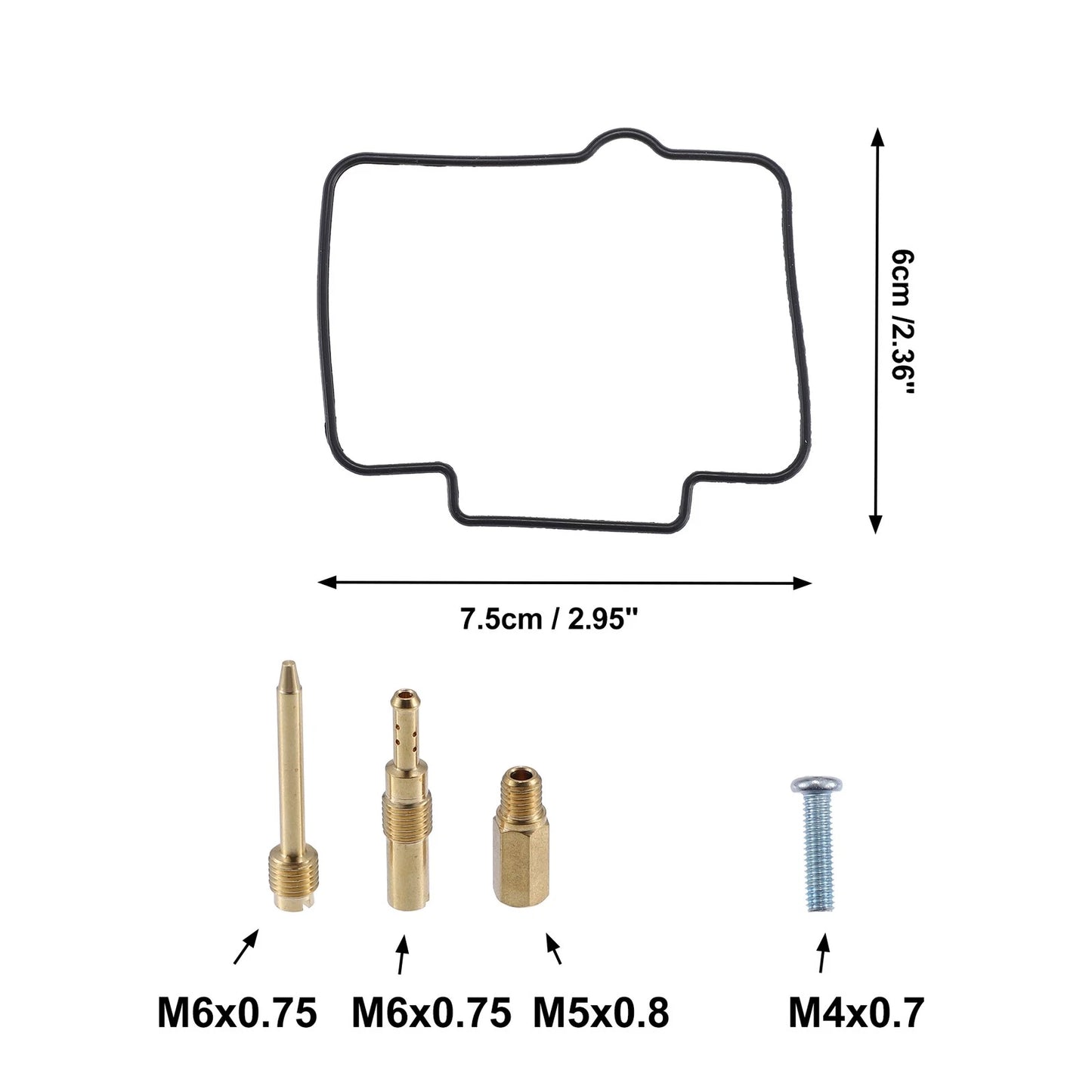 Set Carburetor Repair Rebuild for Kawasaki KDX200 (1995–2006)