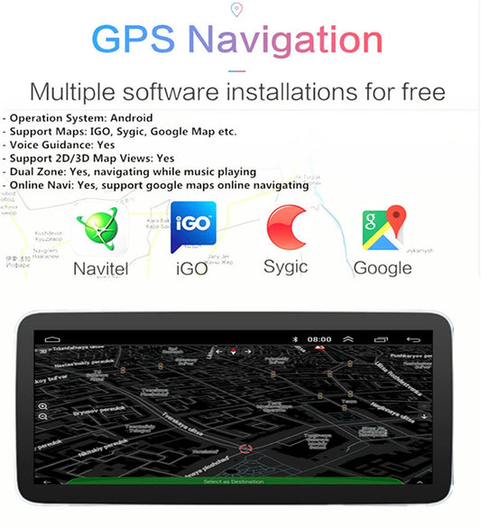 12.3" Android 13 Stereo Radio GPS for Benz W164 X164 (2006-2012)