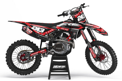 Custom Graphics Full Kit for Honda CRF 110 2019-2025 Collide Style Stickers