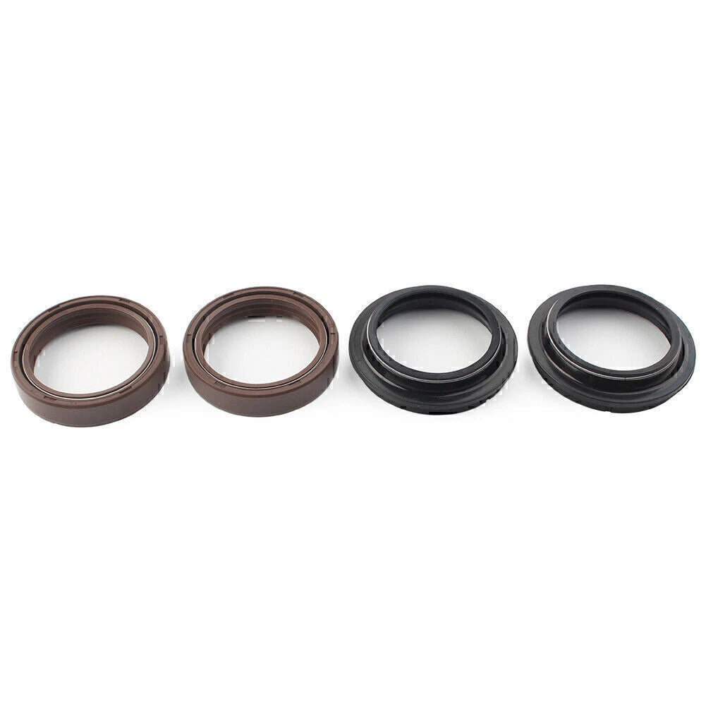 4 x Brown 41X54MM Motor Front Fork Damper Shock Absorber Oil Seal for Car