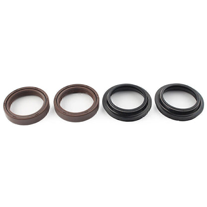 4 x Brown 41X54MM Motor Front Fork Damper Shock Absorber Oil Seal for Car