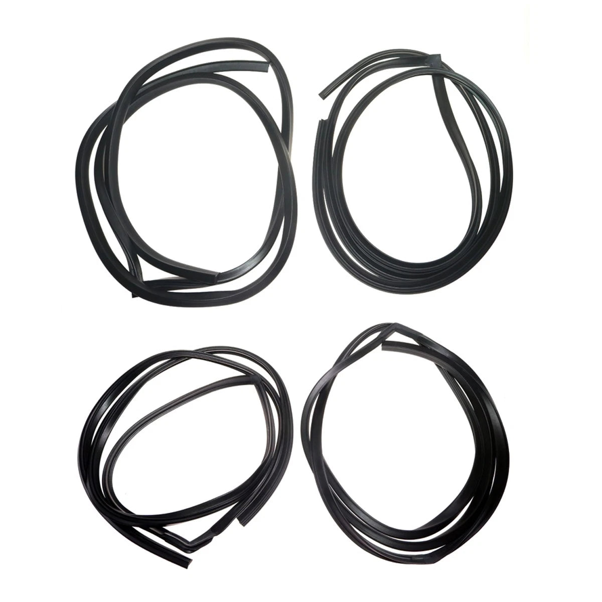 Front Rear Door Weatherstrip Set for Toyota Corona Sedan 1964-1970