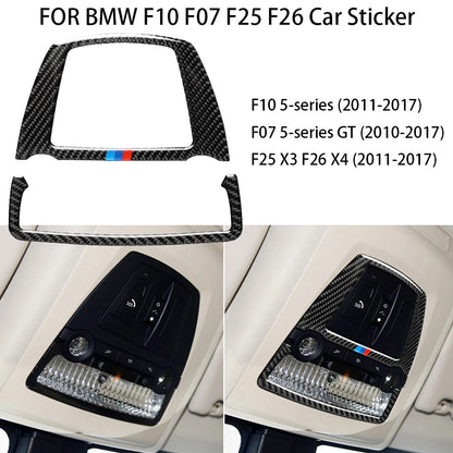 Carbon Fiber Front Reading Light Panel Cover for BMW F10 5 Series (2011-2017)
