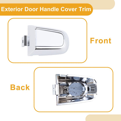 Exterior Door Handle Cover Trim for Chevrolet Malibu (2016 - 2018) White ABS
