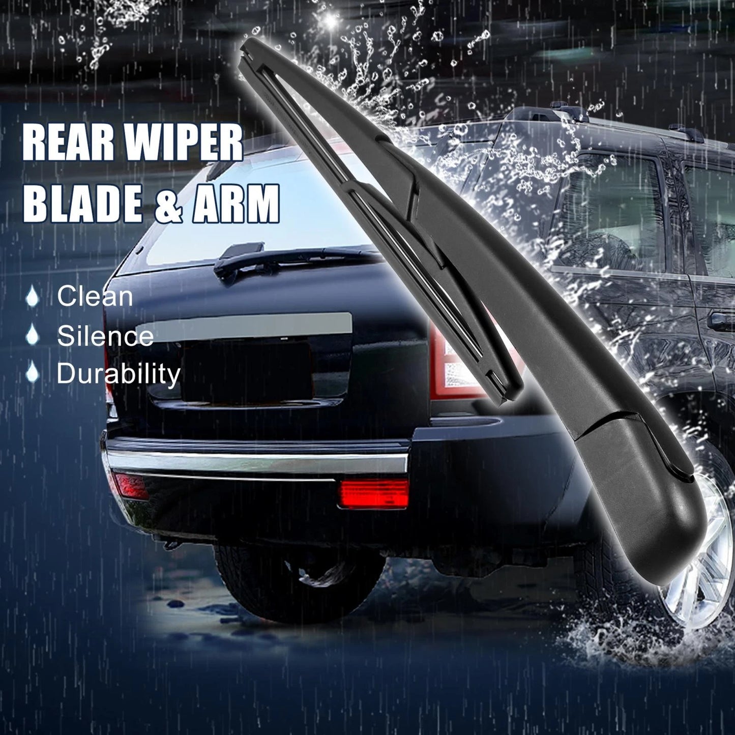 9" Rear Windshield Wiper Blade Arm Set for Peugeot 308 (2013-2020)