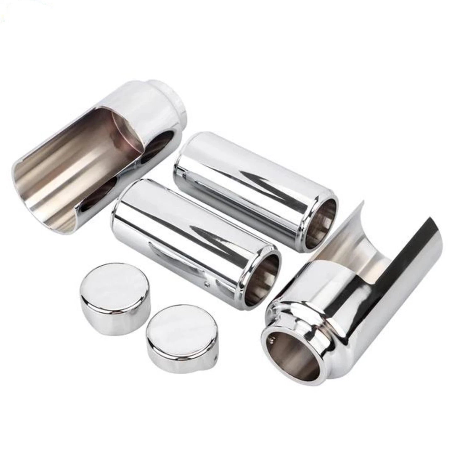 6 x Front Fork Boot Slider Shock Covers for Harley Street Bob (2018-2022)