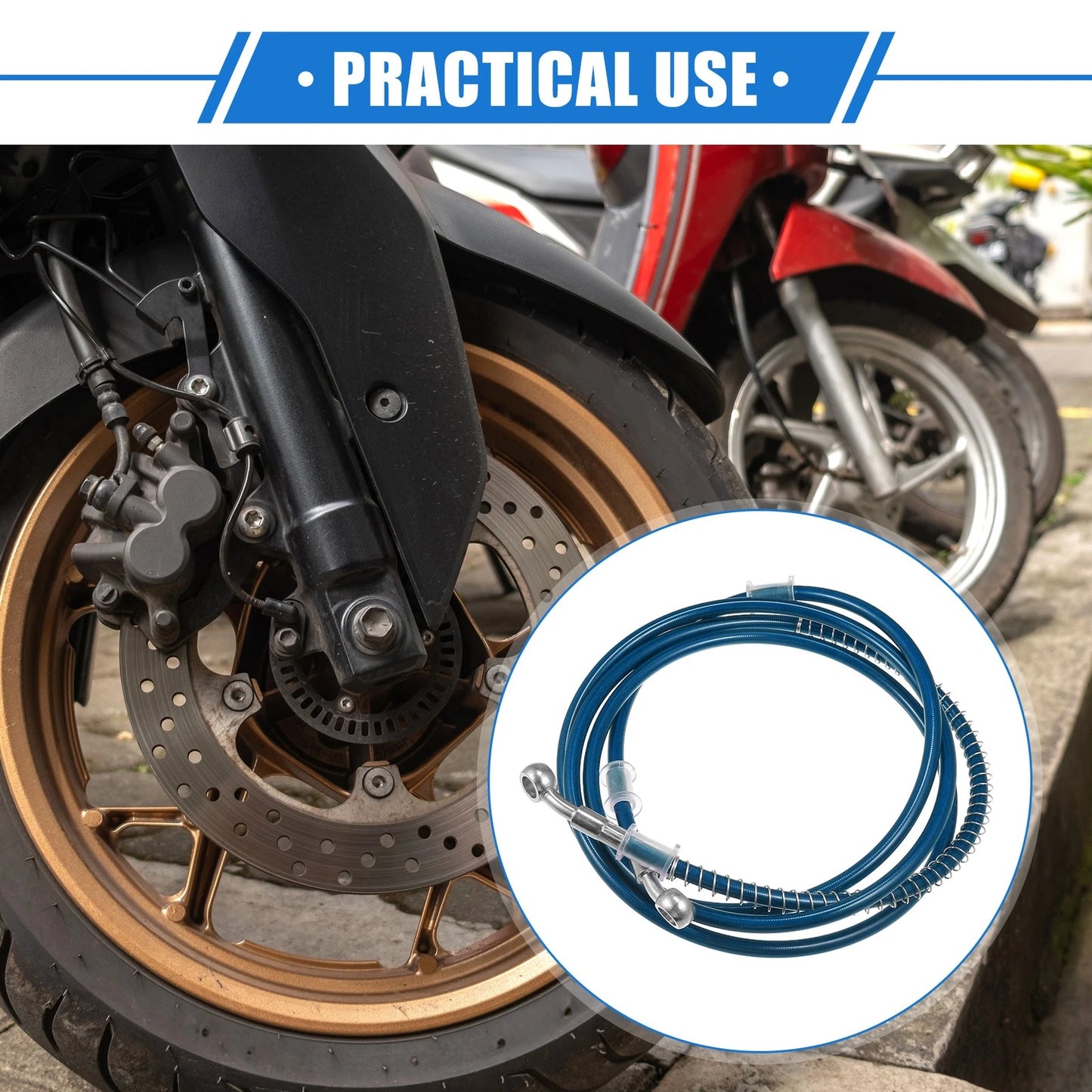 Brake Hose Line 220cm 10mm for Motorcycle