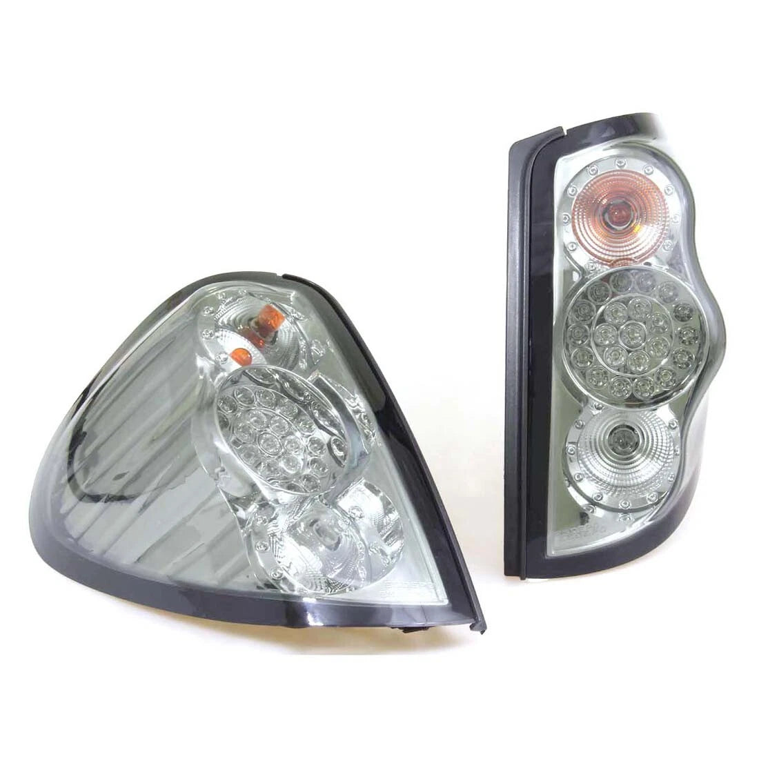 Rear LED Tail Lights Smoke Black for Mitsubishi L200 Triton ML MN 2006-2015