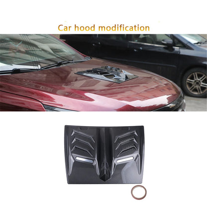 Carbon Fiber Look Hood Vent Scoop Cover