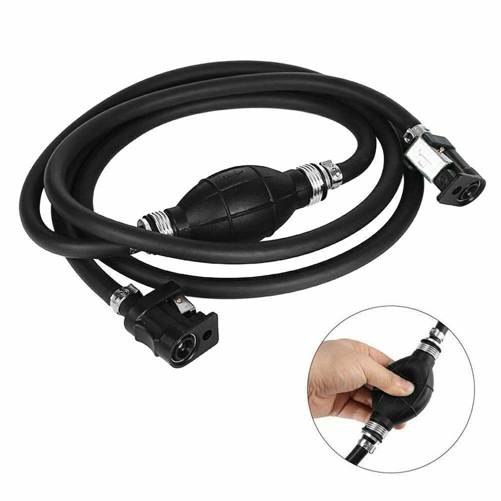 5/16" Fuel Gas Hose Line Assembly with Primer Bulb for Marine Outboard Boat Motor