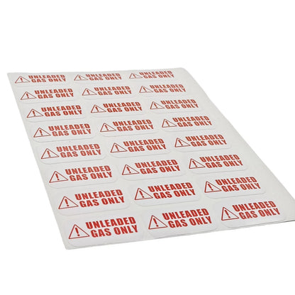 Unleaded Gas Only Sticker Decal for Garage Vehicle Tank Truck Diesel
