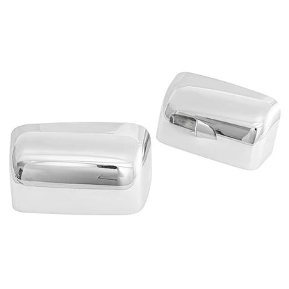 2 x Chrome Upper Towing Mirror Cover Caps for Ford F250 F350 (2008-2016)