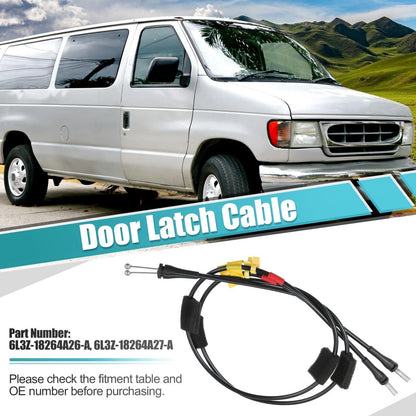 Rear Upper Door Latch Cable Set for Ford F-150 F-250 (1997-2004)