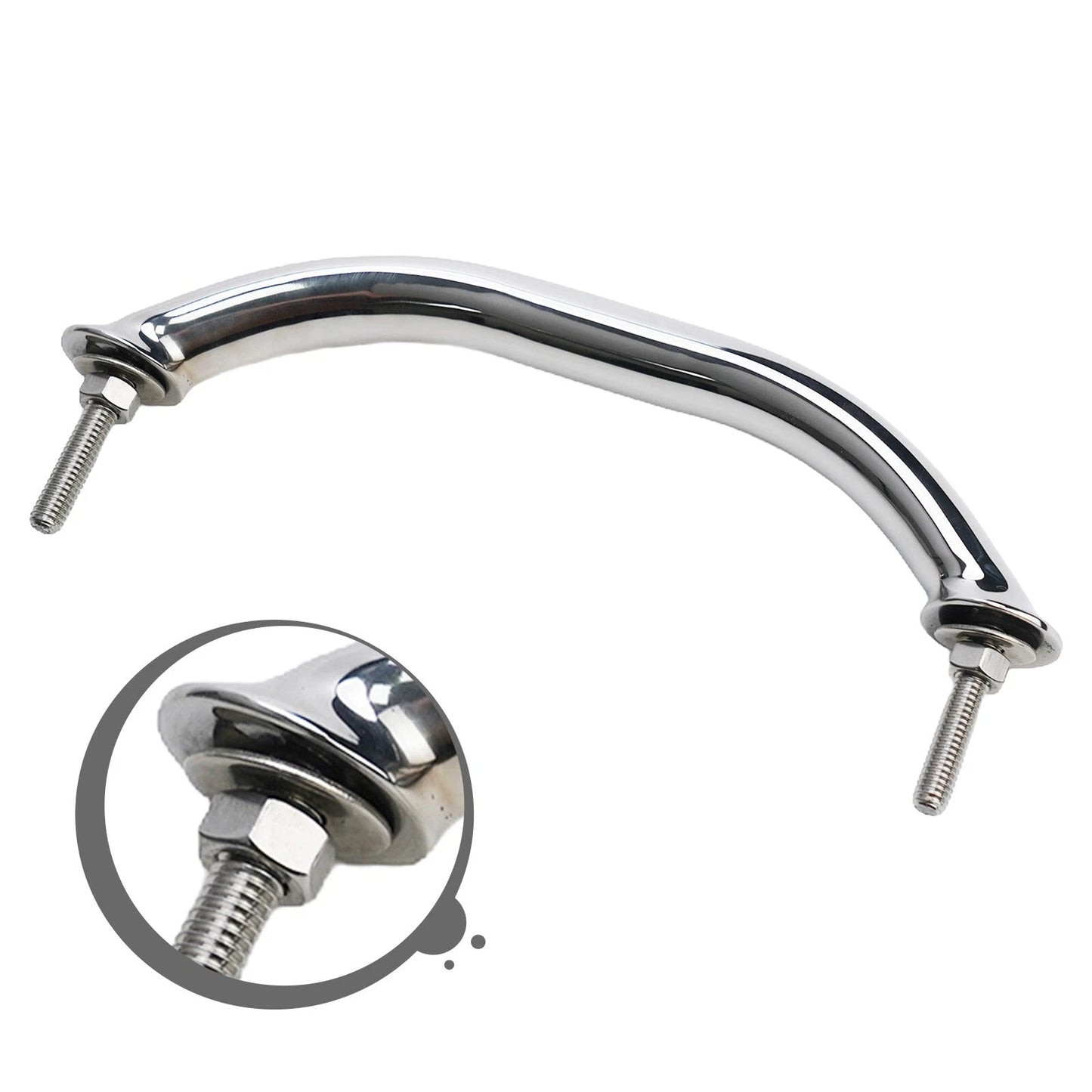 Handrail / 8'' / Polished Stainless Steel for Boat/Yacht