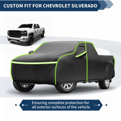 Car Cover Waterproof 6.6ft Short Bed for Chevrolet Silverado (2000-2018)