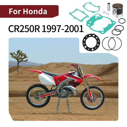 Piston Rings Gasket Kit 66.4mm Top End for Honda CR250R (1997–2001)
