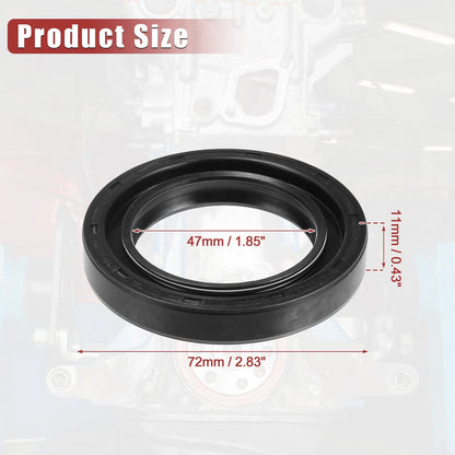 2 x Engine Crankshaft Oil Seals for Toyota Land Cruiser (1984-1988)