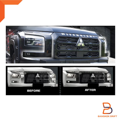 Bumper Cover Trim Matte Black for 2023-2025 Mitsubishi Triton GLS