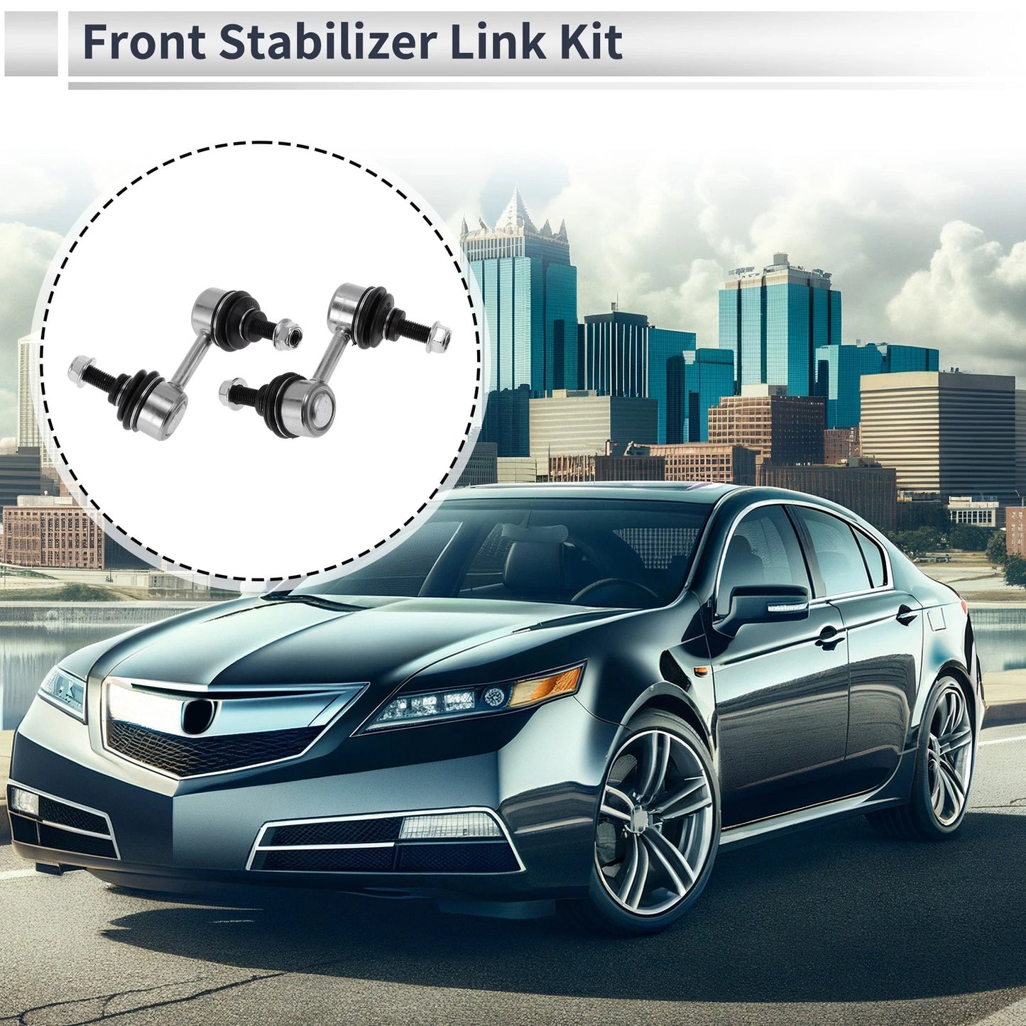Front Stabilizer Bar Links No Bushing for ACURA TL (2004 - 2006)