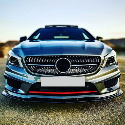 3pcs Front Spoiler Lip for Benz C117 CLA200 CLA260 CLA45 AMG (2013-2015)