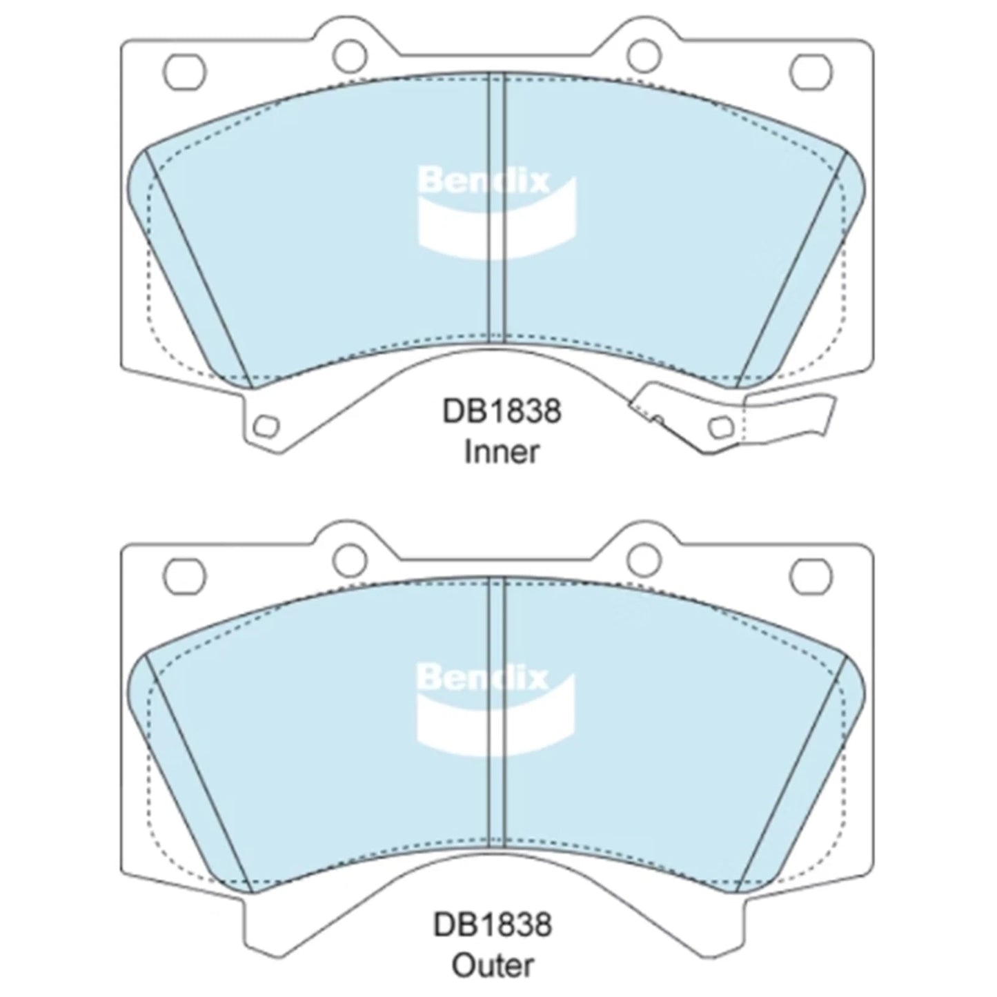 4WD Front Disc Brake Pad Set for Landcruiser URJ202 (2007–2021)