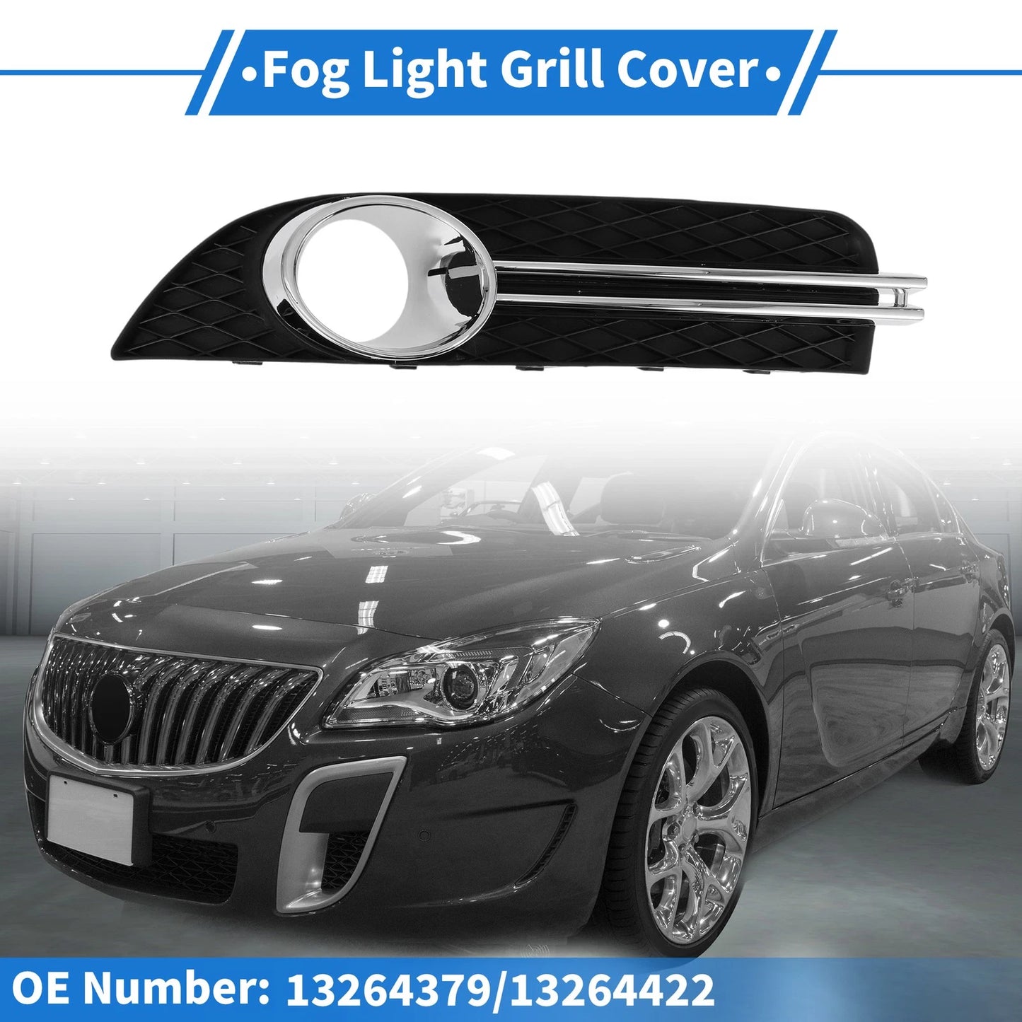 1 Pc Fog Light Grill for Buick Regal (2009–2009)