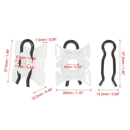 2 x 11mm Car Window Regulator Sliding Pivot Clips for BMW E32 (1989-1994)