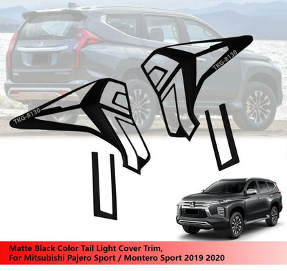 Black Tail Light Cover for Mitsubishi Pajero Montero Sport (2019-2020)