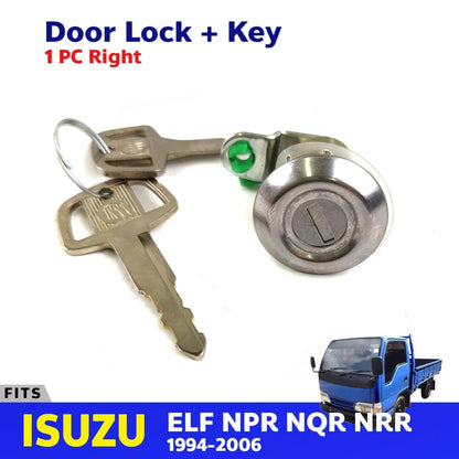 Cylinder Door Lock Safety Key Set RH Fits Isuzu ELF NPR NQR Truck 1994-06 D08