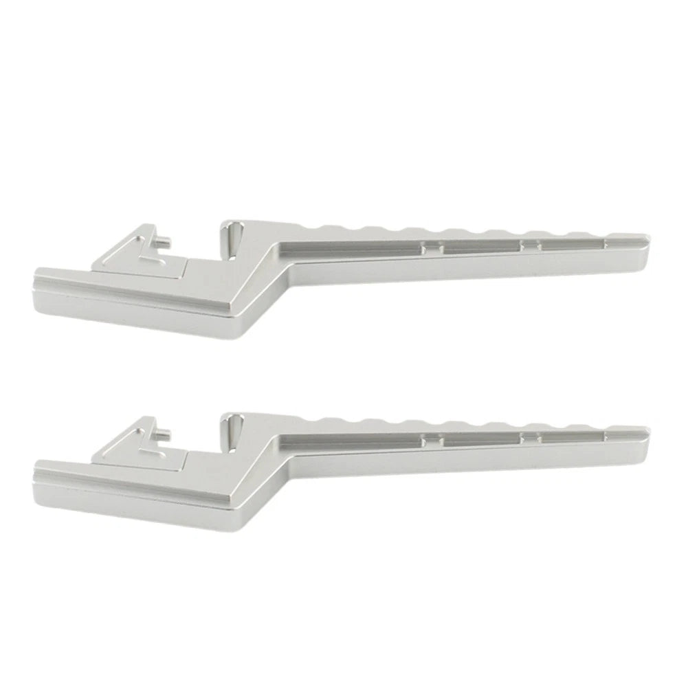 Silver Passenger Footpeg Extensions for Surron Light Bee X/S X/L1E (2020-2023)
