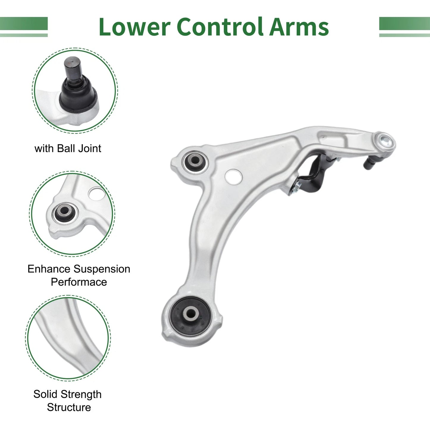 12pcs Front Suspension Control Arm Kit for Nissan Maxima (2000-2003)