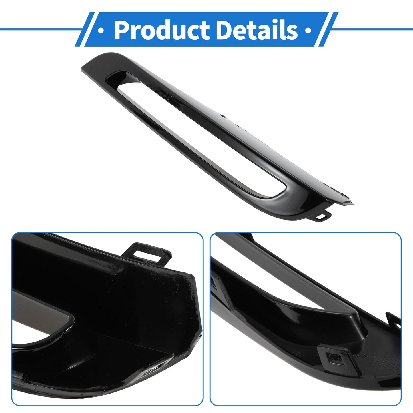 Fog Light Covers for Land Rover Range Rover (2002-2012) - 1 Pair Black